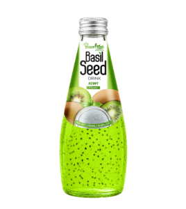 290ml glass bottle basil seed kiwi