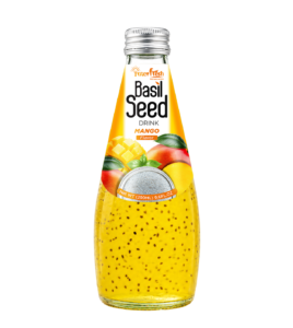 290ml glass bottle basil seed mango