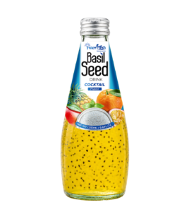 290ml glass bottle basil seed mixed
