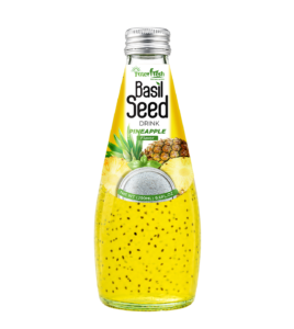 290ml glass bottle basil seed pineapple