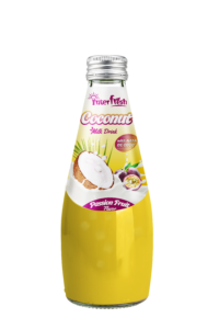 290ml glass bottle coconut milk inter passion fruit